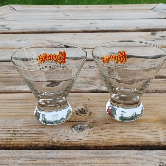Kahlua dessert glasses Coffee Liqueur Glass Set 2 - Picture 3 of 5